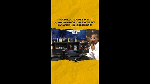 #iyanlavanzant A women’s greatest power is silence. What are your thoughts? 🎥 @breakfastclubam