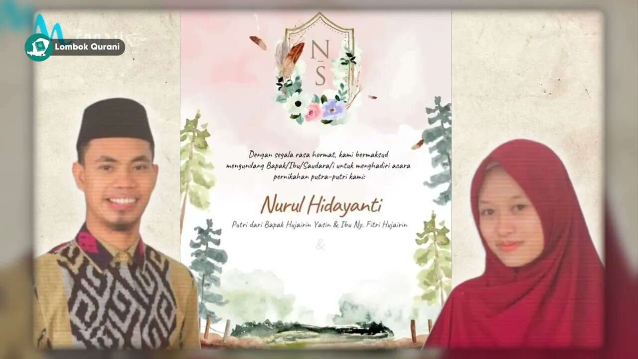 UNDANGAN AKAD NIKAH QORI' DAN QORIAH SYAMSURI FIRDAUS & NURUL HIDAYANTI