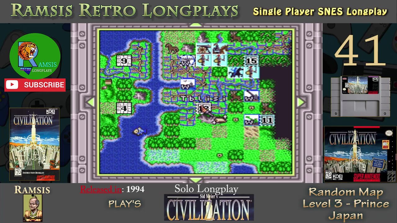 Sid Meier's Civilization | 1994 | SNES | Prince | Random | Japan - Episode #41