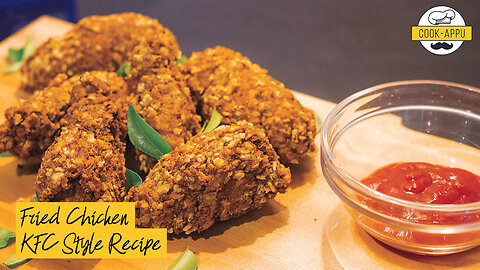 KFC Style - Crispy Fried Chicken Wings/Drumlets Recipe - Extra Spicy