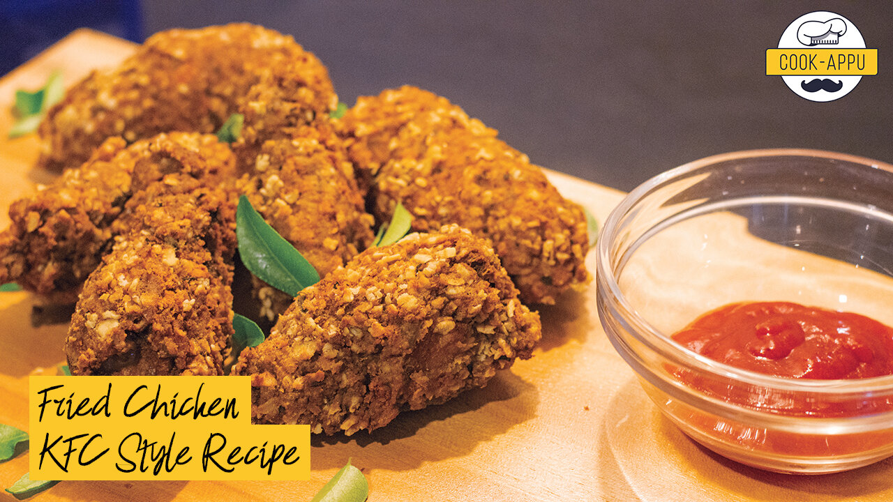 KFC Style - Crispy Fried Chicken Wings/Drumlets Recipe - Extra Spicy