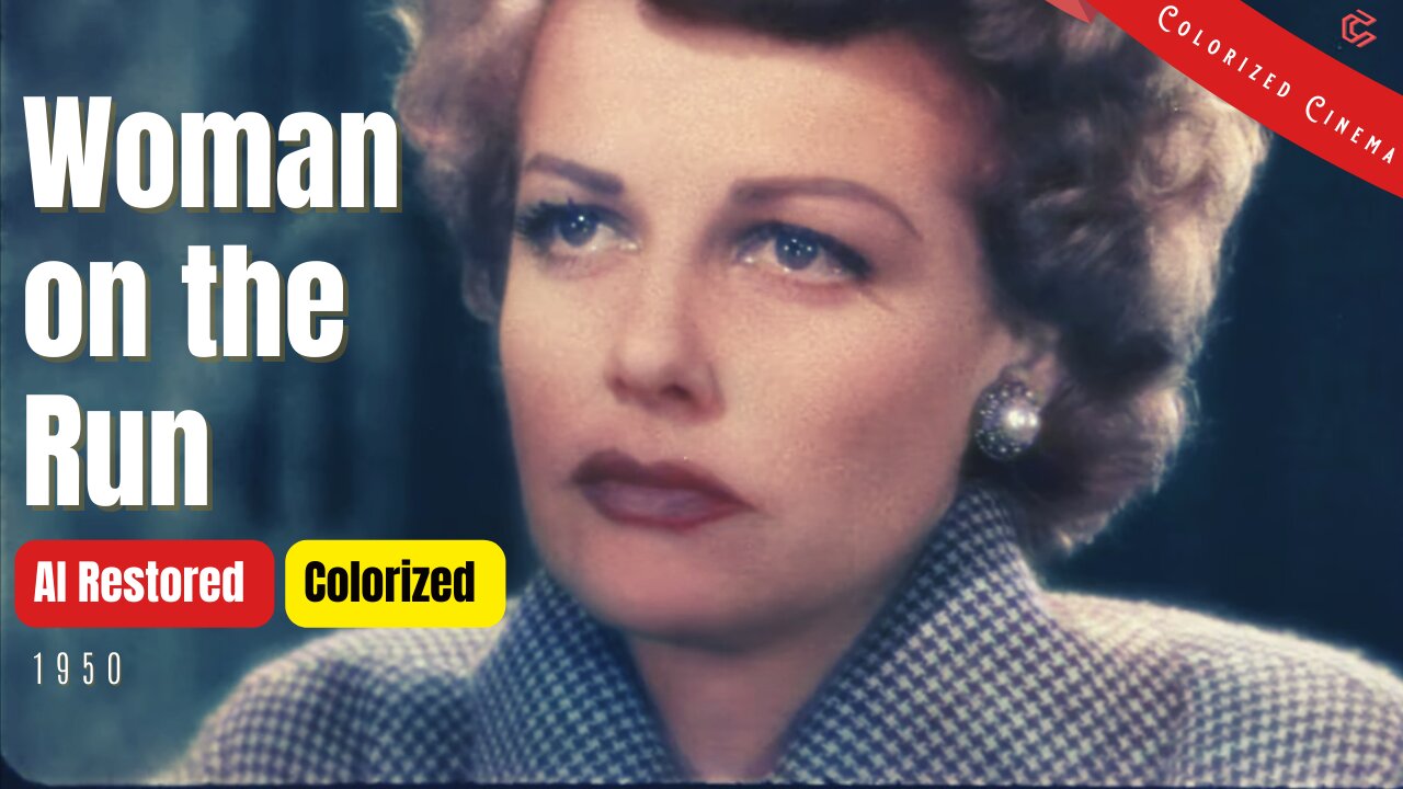Woman on the Run (1950) | Colorized | Subtitled | Ann Sheridan, Dennis O'Keefe | Crime Film Noir