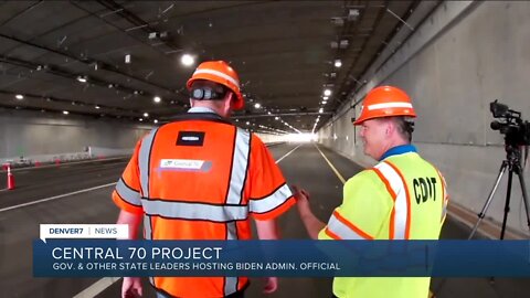 Dignitaries touring new Central 70 tunnel today