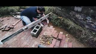 FIRE PIT PATIO CONSTRUCTION PART 4