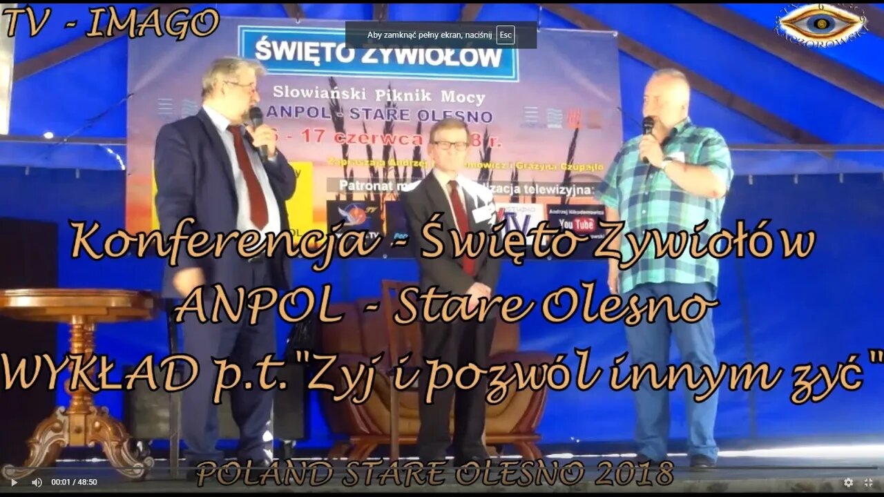 ŻYJ I POZWÓL INNYM ŻYĆ - UWOLNIENIA DUCHOWE ODEJŚCIE DUSZY OD CIAŁA W CZASIE ŚMIERCI /2018 ©TV-IMAGO