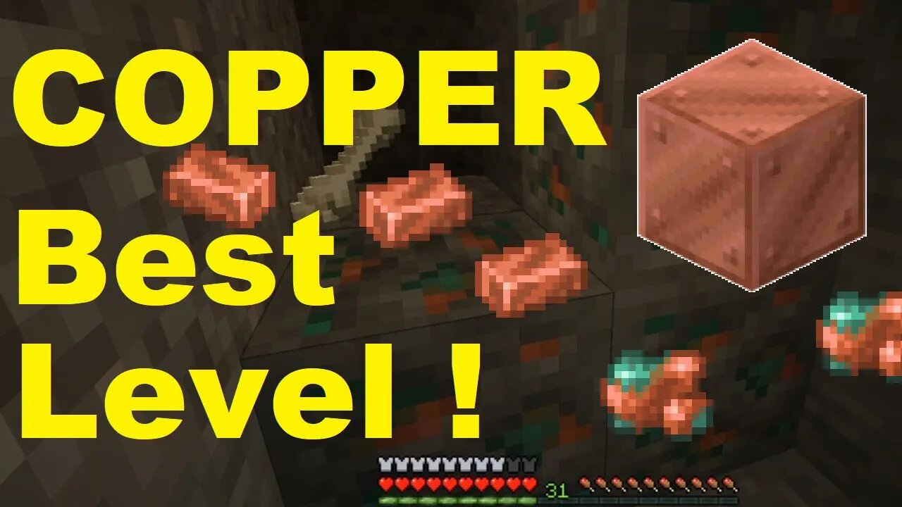 Minecraft - COPPER! Best Level for MINING! (Guide) How to Find Copper