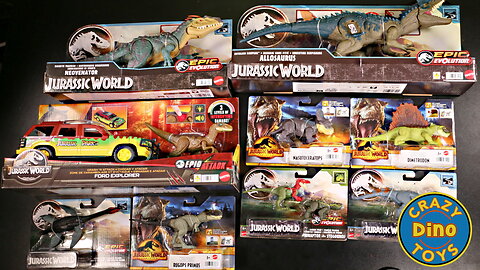 Huge Shopping Spree 10 New Jurassic World Dominion Epic Evolution #DinosaurToys Walmart #shorts #JW4