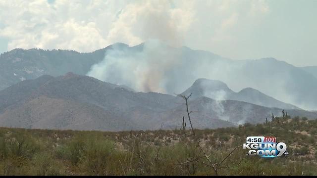 Firefighters channel forces against Burro blaze