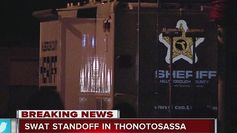 SWAT standoff in Thonotosassa, man arrested