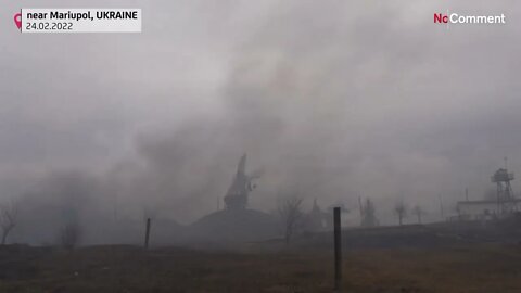 Missile Strike On Ukrainian Military Airfield In Mariupol On The First Day Of The Special Operation!