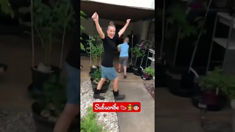 She Harvested another watermelon and Troy RAN OFF WITH IT! 🍉🥬👦🏻 #shorts #viral #tiktok