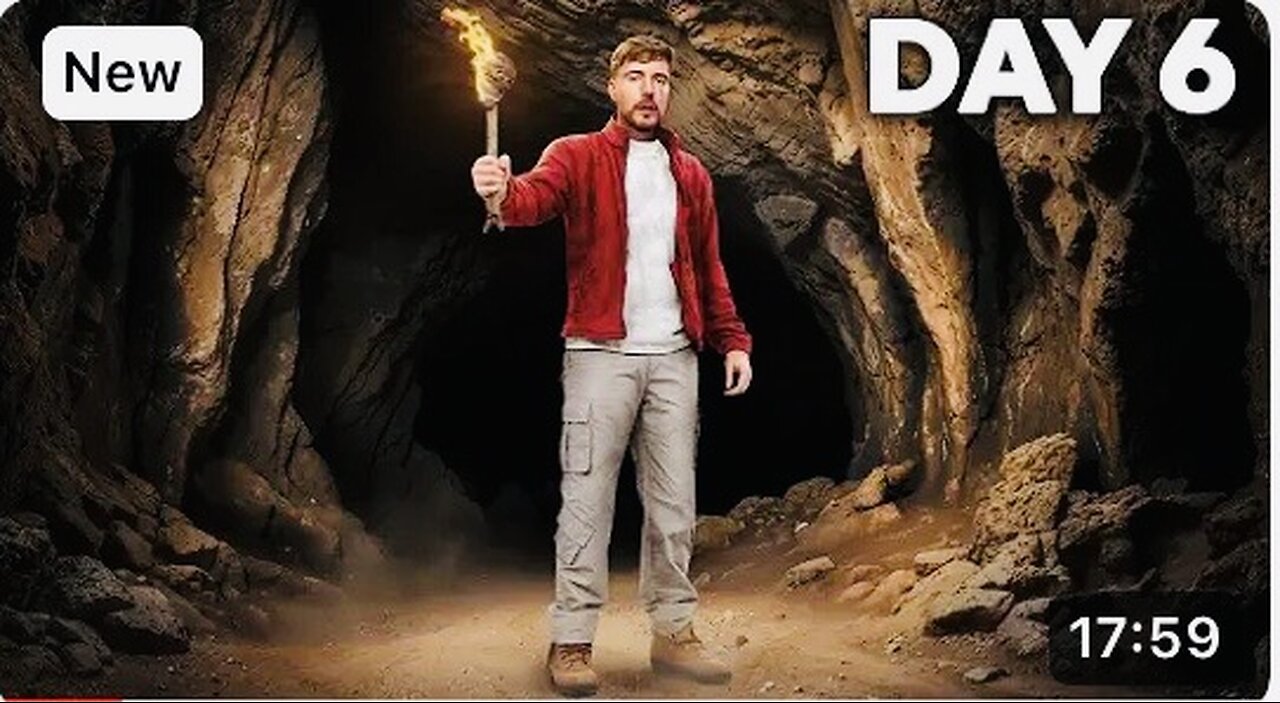 7 Days Stranded In A Cave : MrBeast