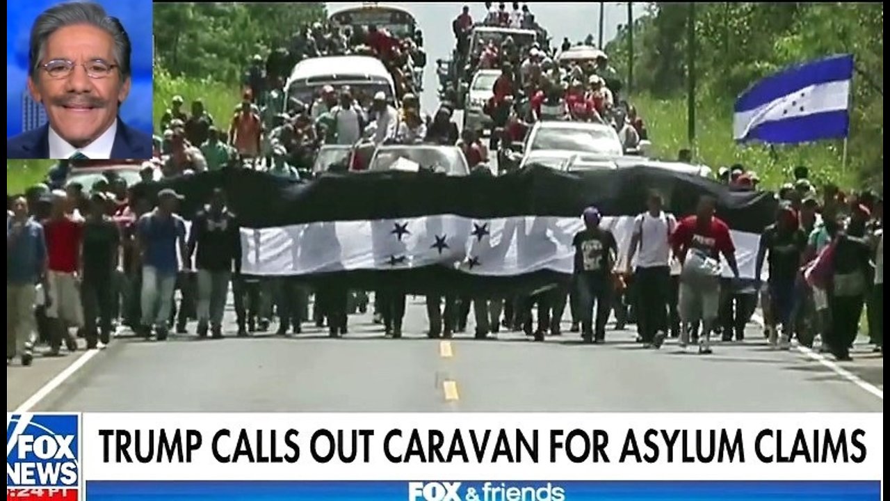 Geraldo Rivera defends migrant caravan waving their countries' flag