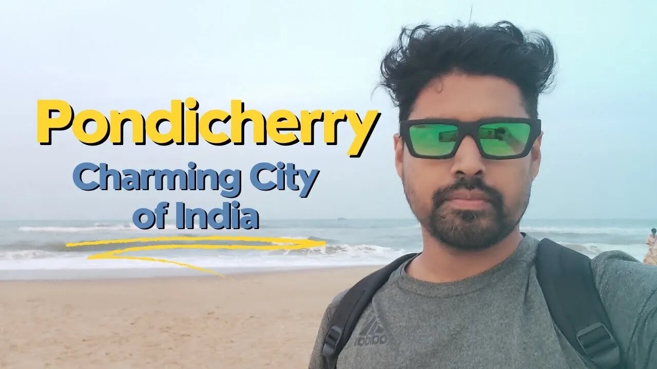 Pondicherry Beach in India || City of Beach || Beauty of Beach