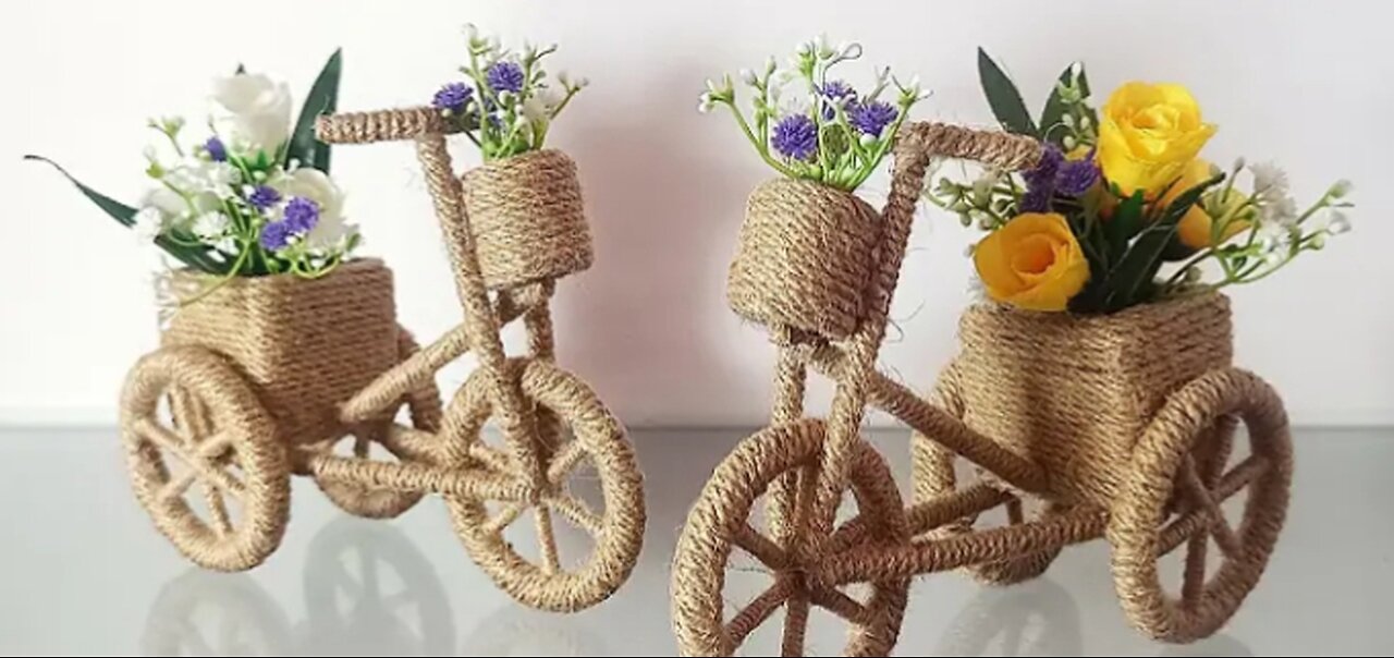 "DIY Cycle Craft Idea | Creative Home Decoration Project"