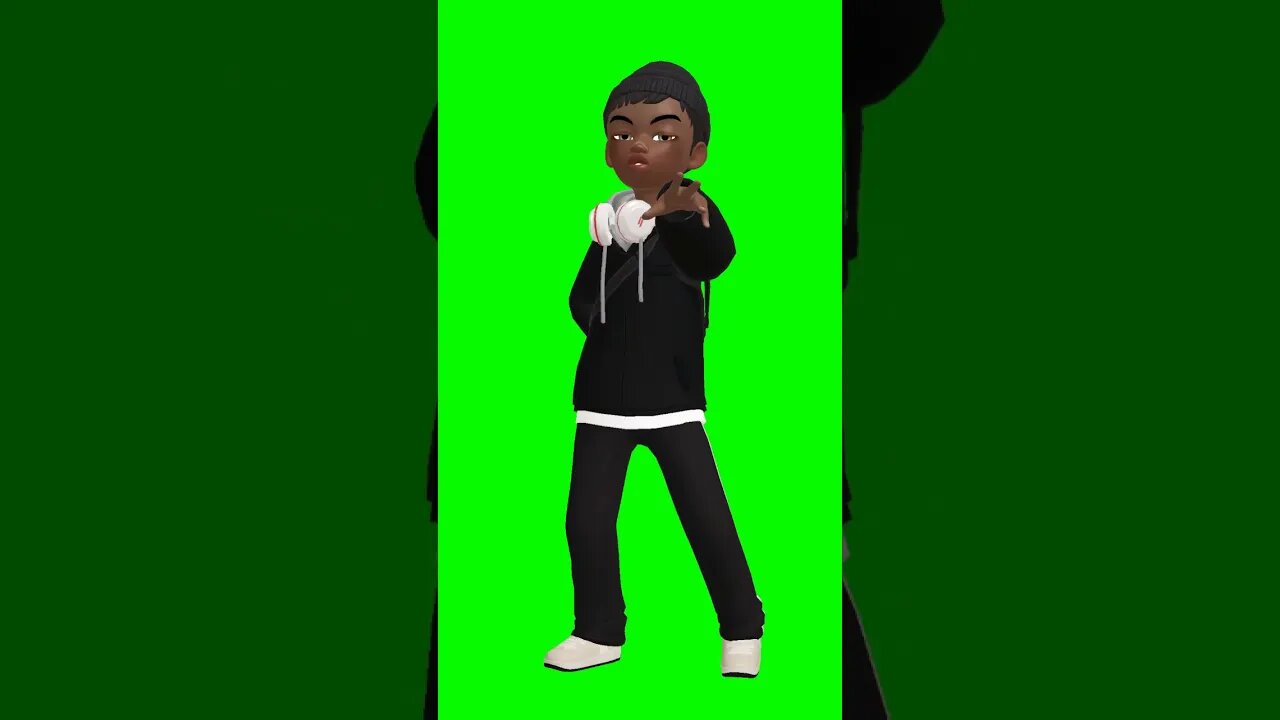 Vídeo de Animação - Avatar correndo - Chroma Key - Green Screen