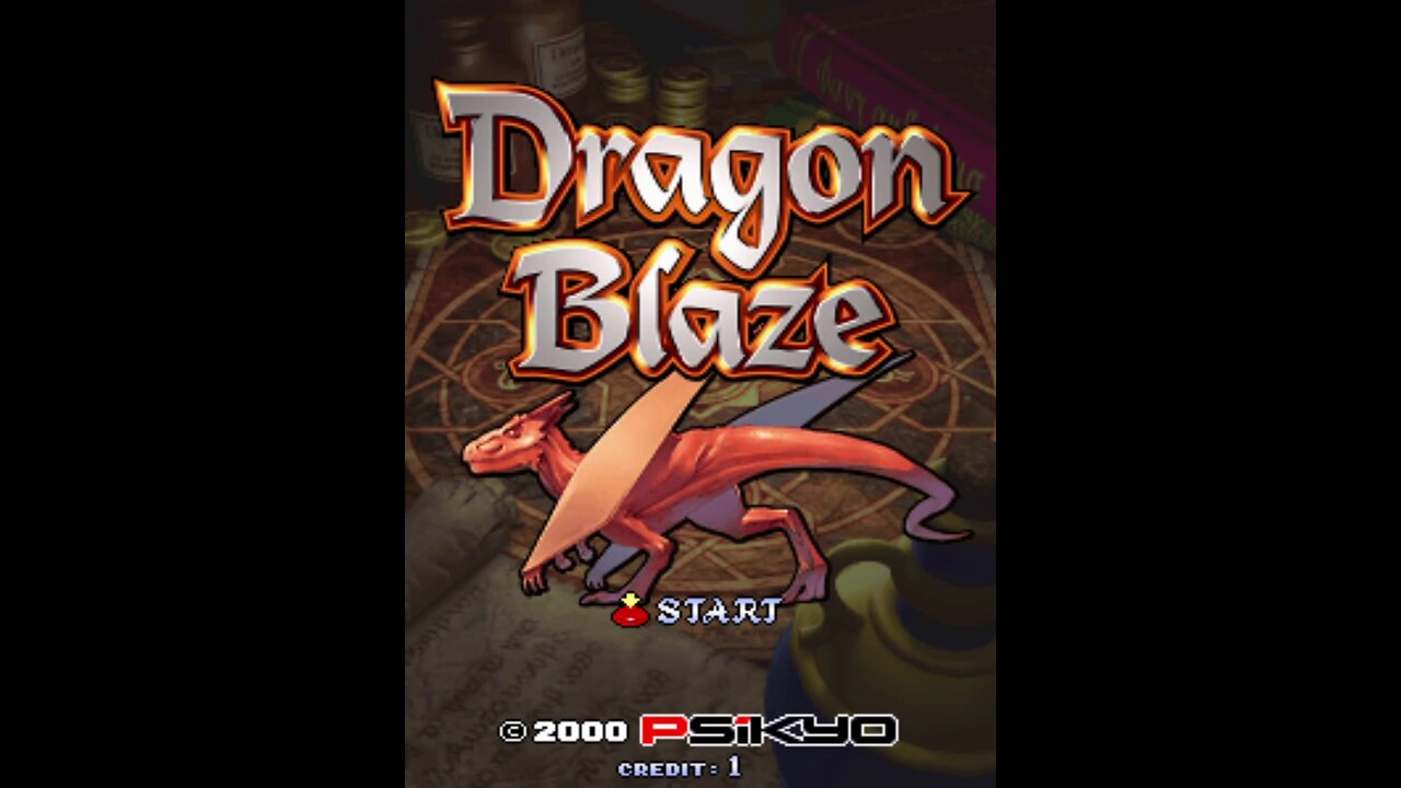 Dragon Blaze Arcade Game, Psikyo 2000, playthrough