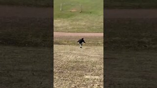 Longboarding down a grass hill