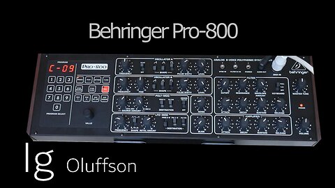 Behringer Pro-800 Some of My Sounds (No Talking)