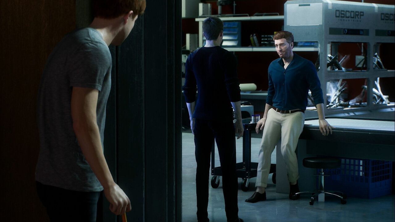 Harry Osborn Eavesdrop On Peter Parker And Norman Osborn