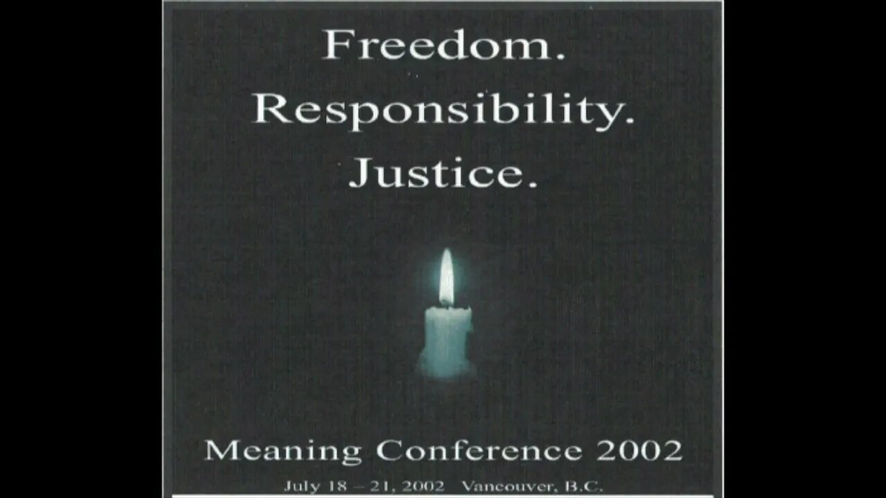 Building Community, Making Meaning and Building a Meaning Making Community | Meaning Conference 2002