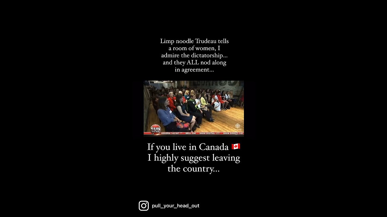 If you live in Canada, I suggest you leave the country…