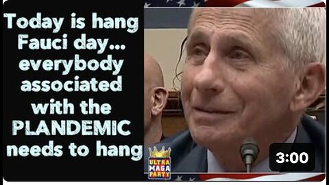 Today is hang Fauci day... everybody associated with the PLANDEMIC needs to hang