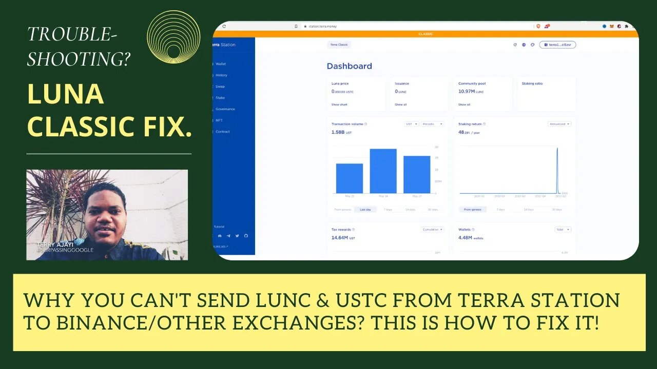 Why You Can't Send LUNC & USTC From Terra Station To Binance/Other Exchanges? This Is How To Fix It!