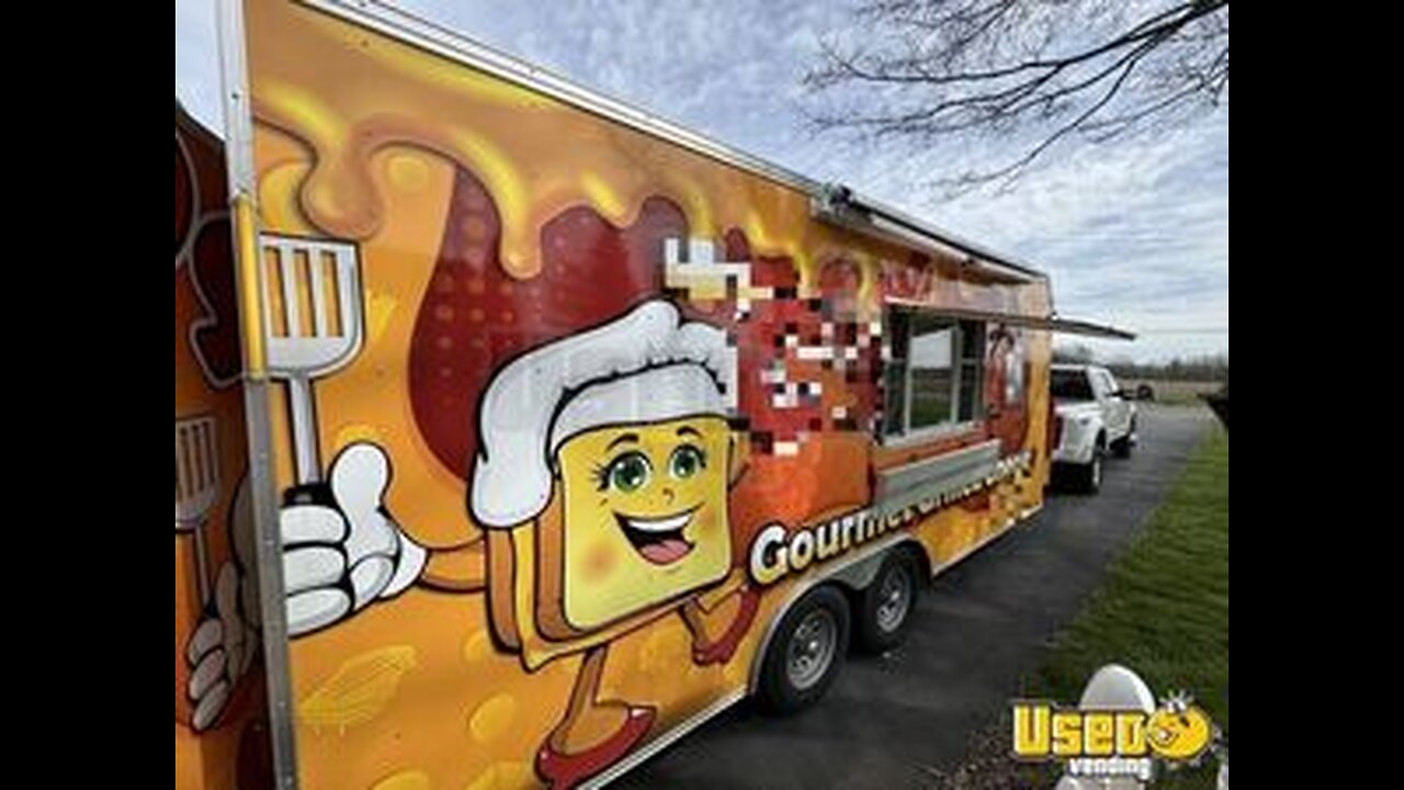 LOADED- 2021 8.5' x 20' Kitchen Food Concession Trailer w/ Bathroom & Pro-Fire Suppression