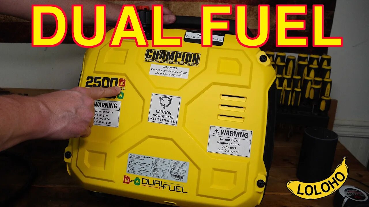 NEW CHAMPION 2500 Watt DUAL FUEL Gas/Propane Portable Inverter Generator! (Initial Review)