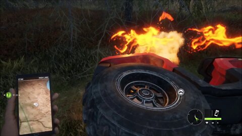 Whoops, The ATV Is On Fire - theHunter: Call Of The Wild Saber 4x4 DLC - Let's Drive