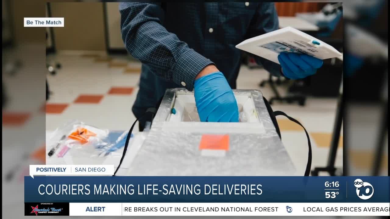 San Diego woman volunteers to transport life-saving stem cells, bone marrow to patients around US