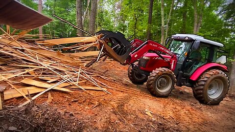 We bought a tractor with a grapnel