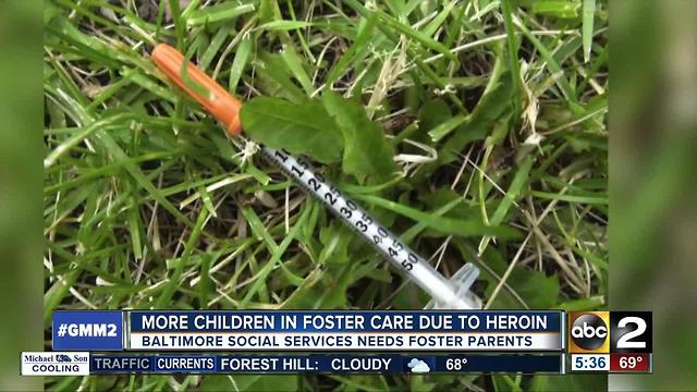 More children in foster care due to heroin