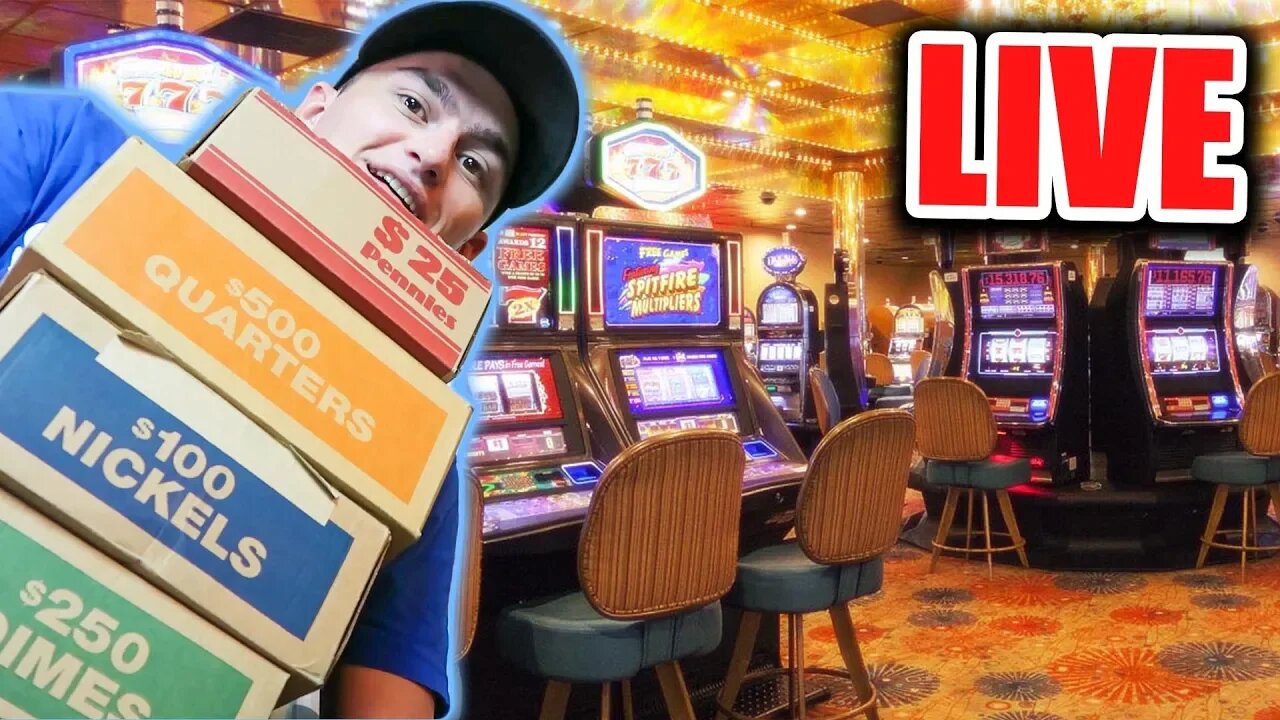 Casino SLOT Machines LIVE JACKPOT??