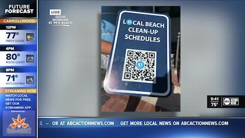 Signs going up around St. Pete Beach to promote beach clean-ups