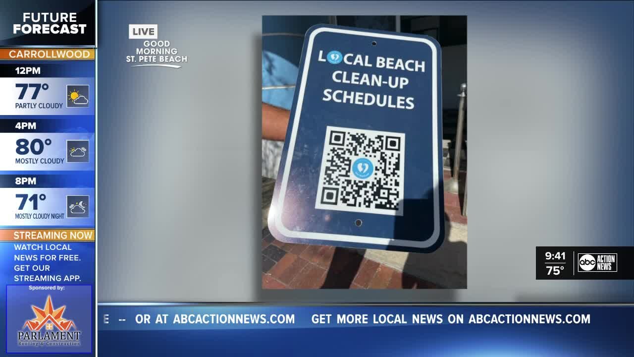 Signs going up around St. Pete Beach to promote beach clean-ups