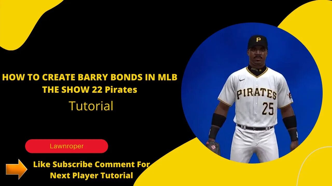 Creating Barry Bonds In Mlb The Show 22 Pirates