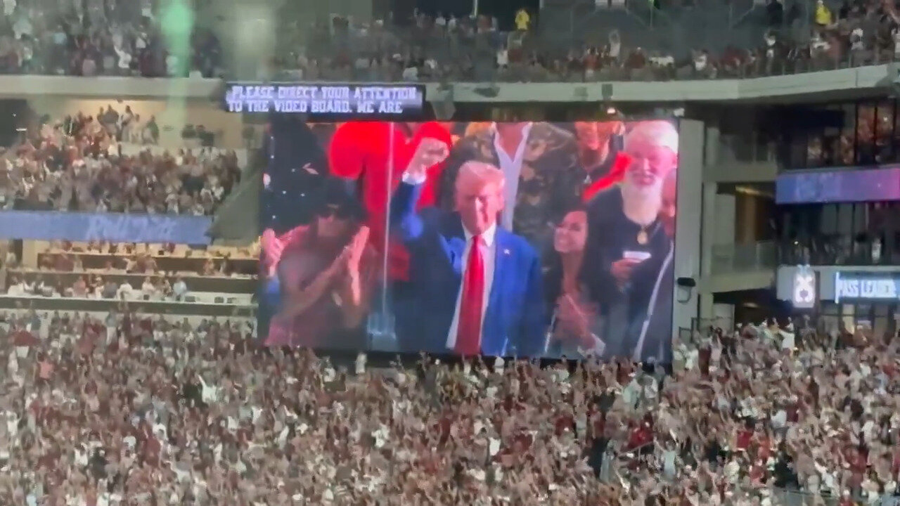 Kamala's Attempted Troll Of Trump At Alabama Game Fails Miserably, While Trump Is Cheered Wildly