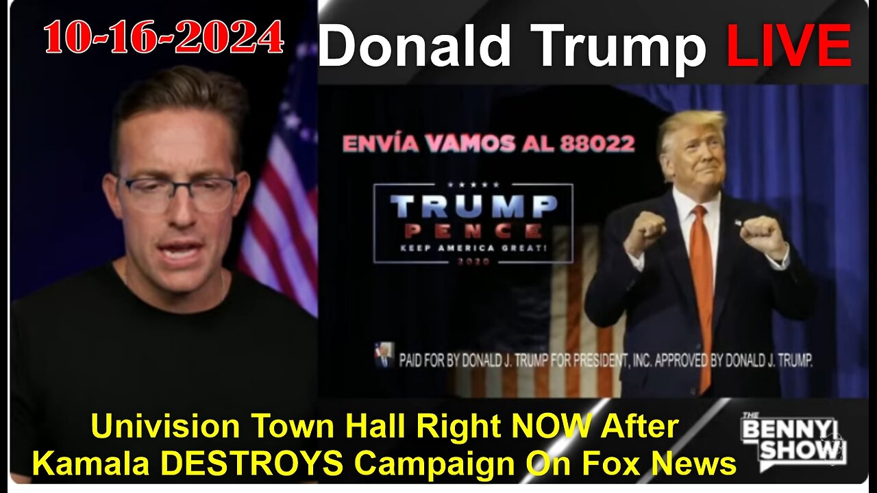 Donald Trump LIVE Univision Town Hall Right NOW After Kamala DESTROYS Campaign On Fox News