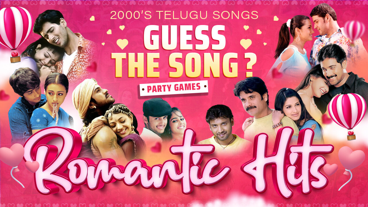 Guess the Song | 2000s Romantic Hits| Telugu Hit Songs | Fun Party Games for Friends & Family