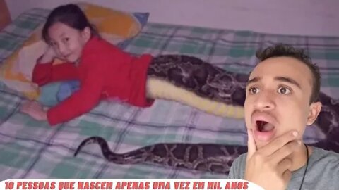 Reagindo 10 Pessoas que nascem apenas uma vez em mil anos