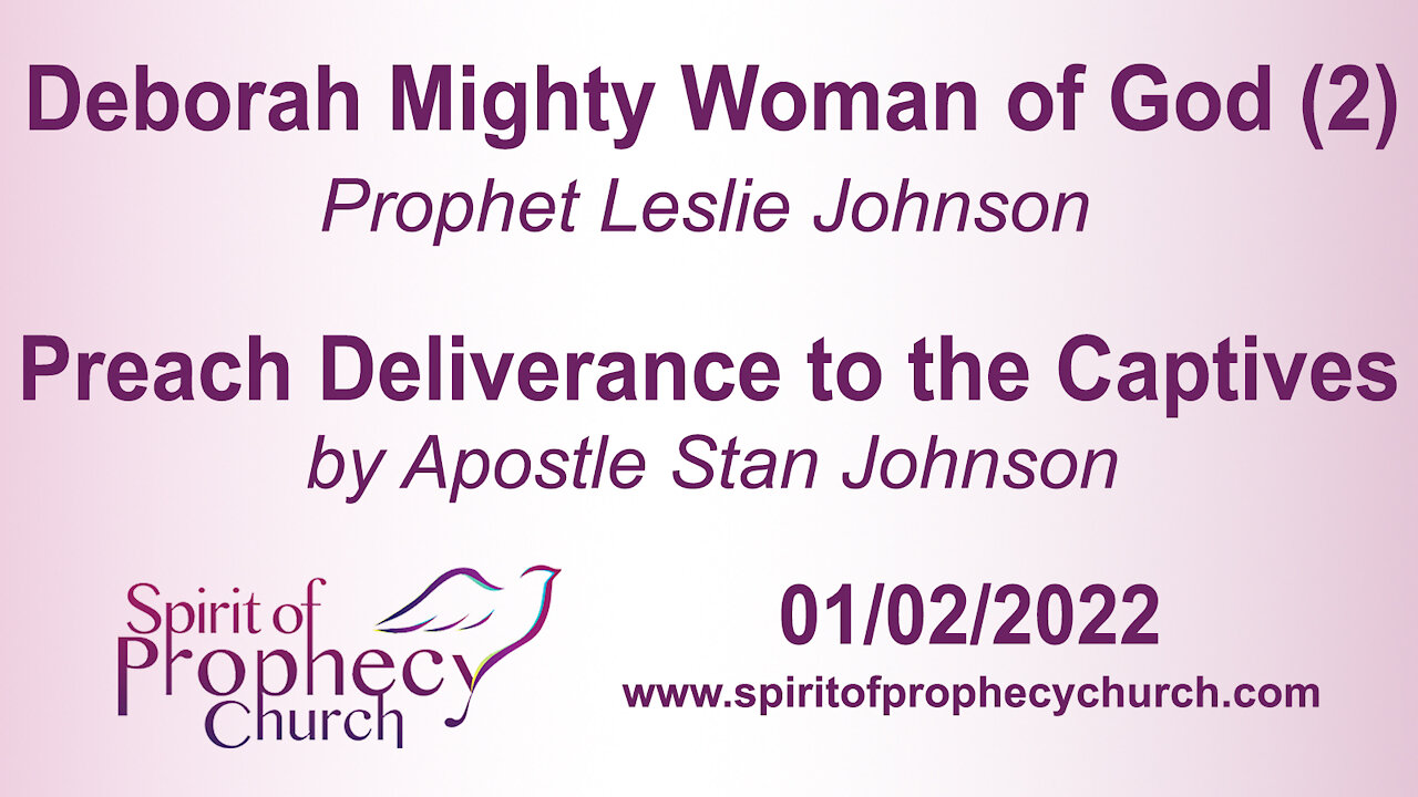 Spirit of Prophecy Church Sunday Service 01/02/2022