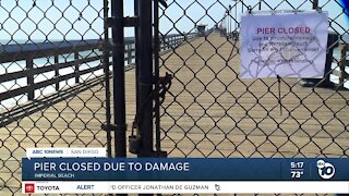 Imperial Beach Pier closed after broken pile seen floating in water