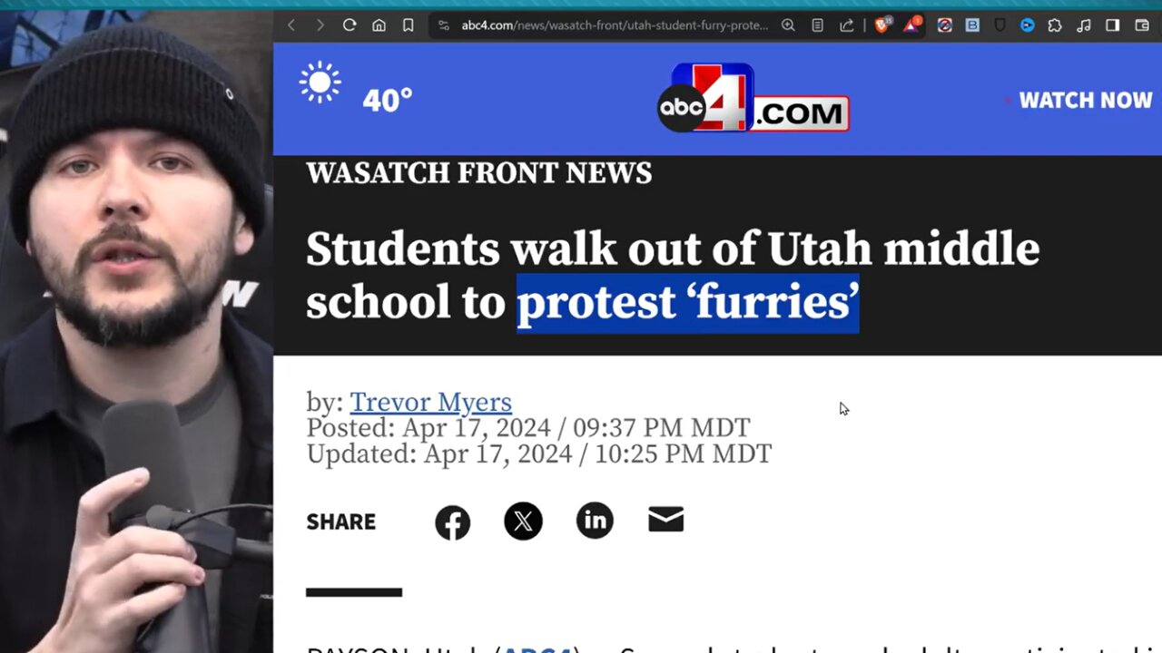 Students Protest LITTER BOXES IN BATHROOMS, Media LIED, Furries Get School Protection