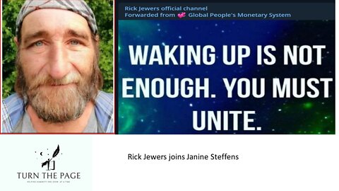 Rick Jewers on TTP - WE must Come Together at this time