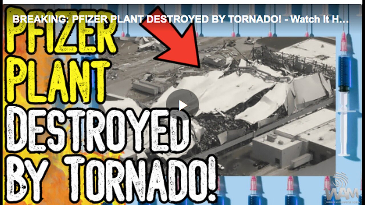 Pfizer plant destroyed by a tornado in North Carolina