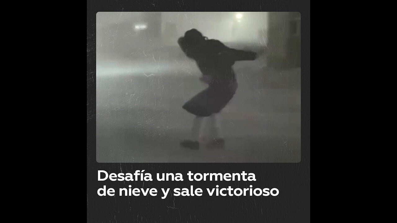 Ni una tormenta de nieve pudo frenarlo