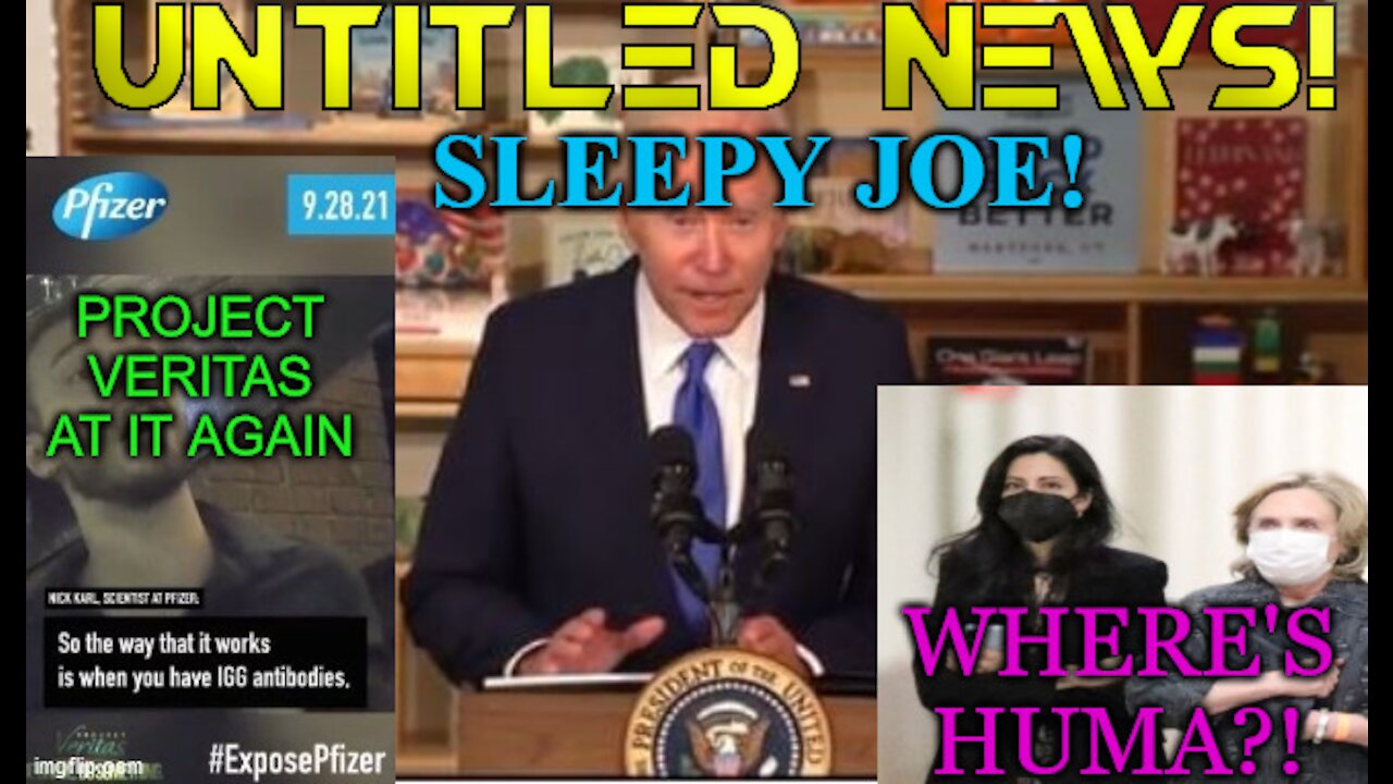 Project Veritas, Sleepy Joe, Huma Surfaces!