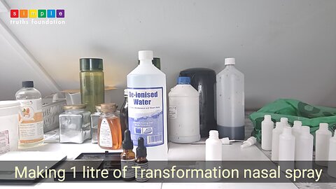 Making 1kg of Transformation nasal spray.